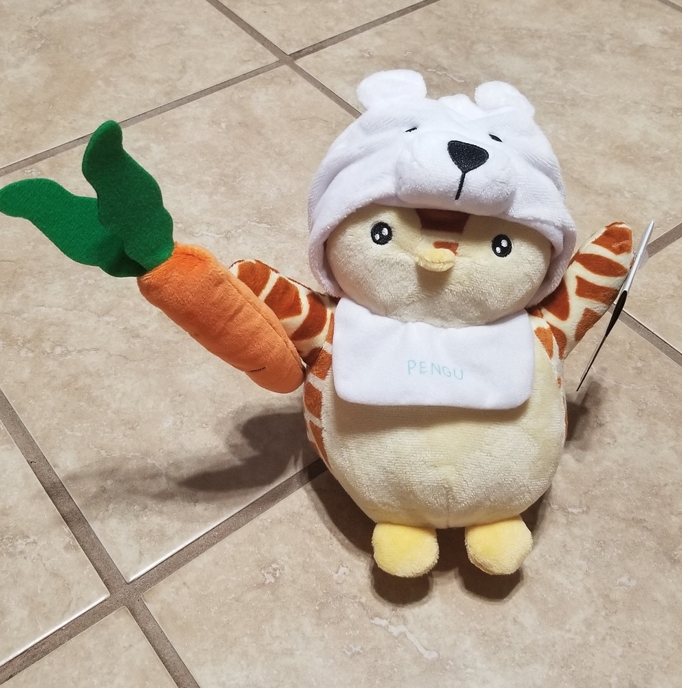 Pudgy Penguins Lil Carrot Plush Buddies 8 Inch Plush